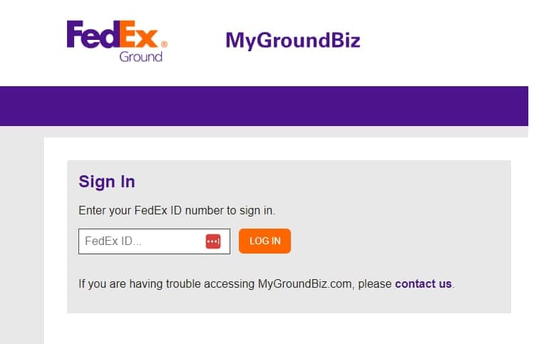 MyGroundBizAccount Login