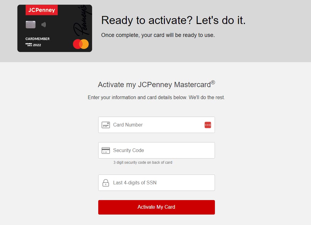 JCP.SYF.com/Activate Login